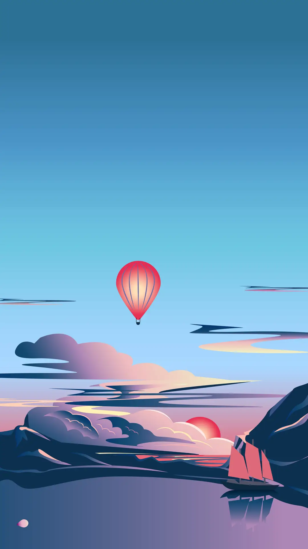 蓝色天空-拍信图库