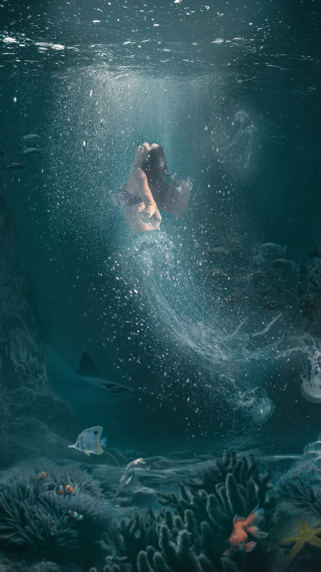 美丽的蓝色-拍信图库