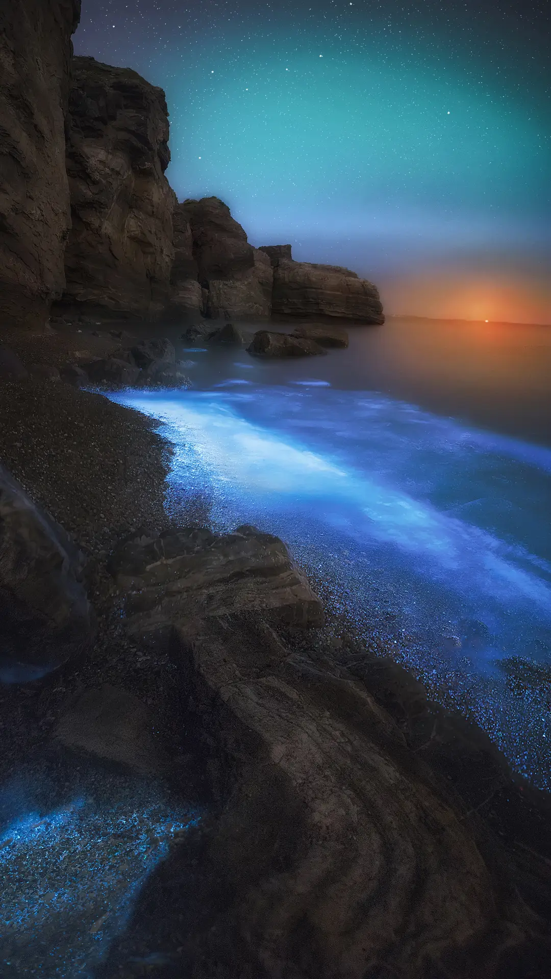 蓝色荧光海 - Screenshot 1