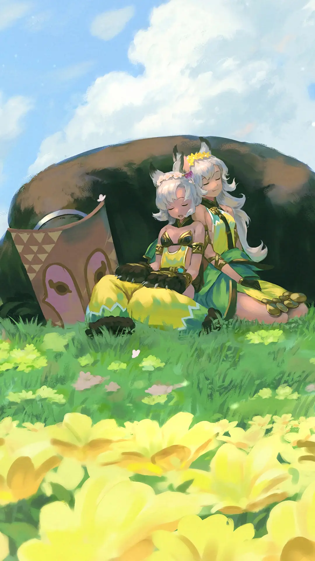 草原上的少女 - Screenshot 1