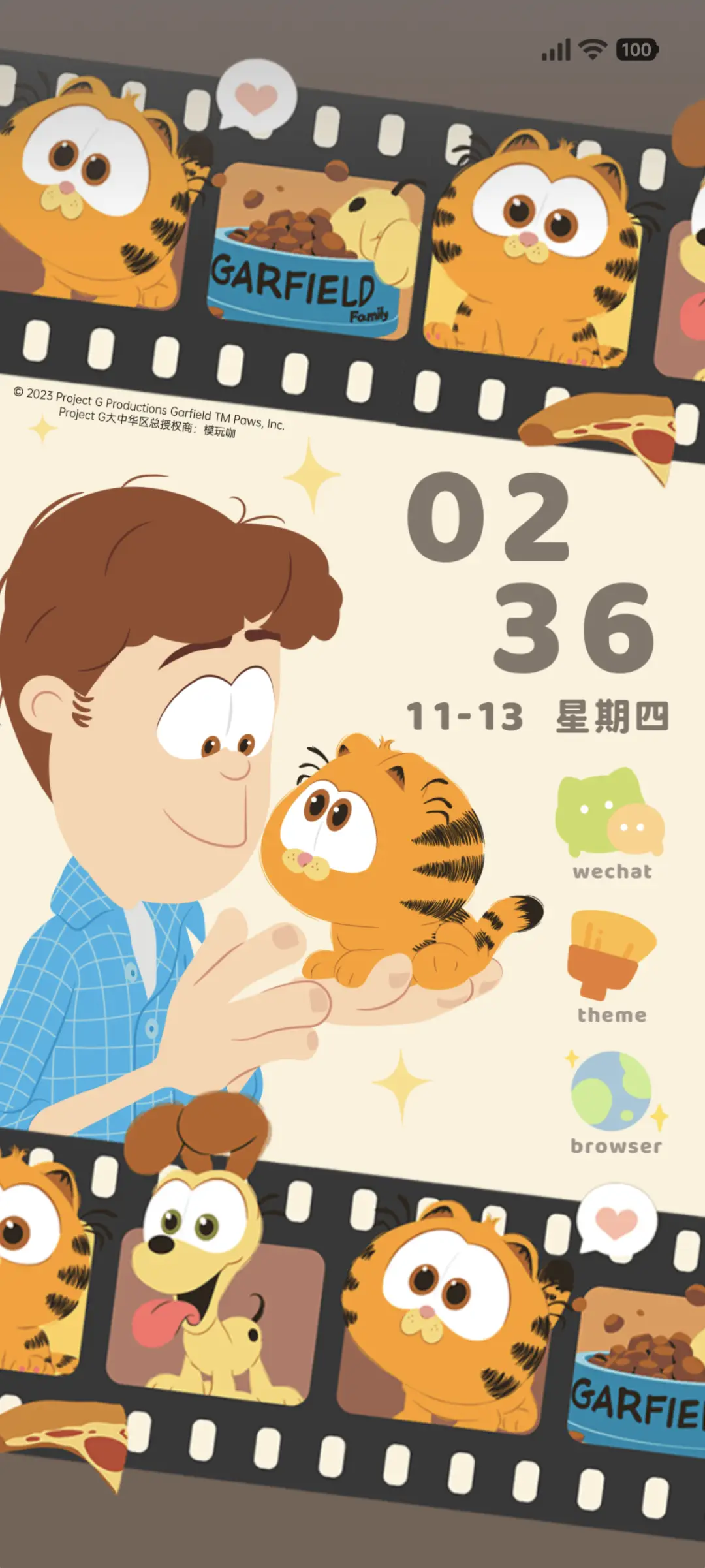加菲猫家族胶片印象