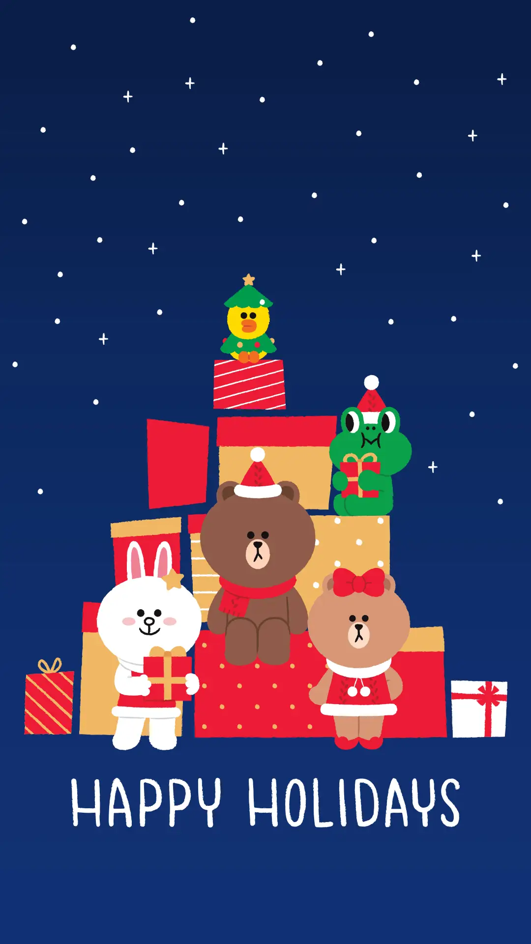 line friends 圣诞壁纸 - Screenshot 1